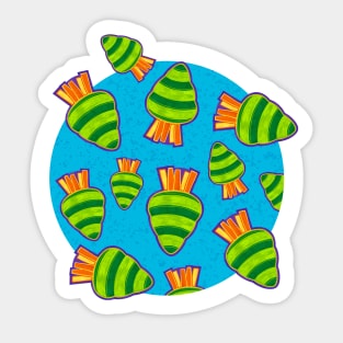 GROOVY GARDEN Carrot Chaos Sticker